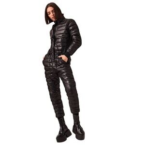 LUXTON The Down Jumpsuit No. 2.1 in Black Sz L